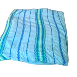 Vintage Telas Mexicanas Hand Woven Southwstern Beadspread / Blanket Textile King